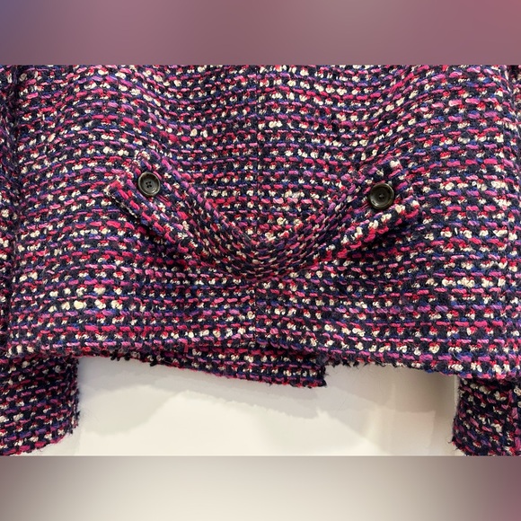 J.Crew Lady Jacket in Italian Tweed - Fuchsia Berry - Picture 8 of 12